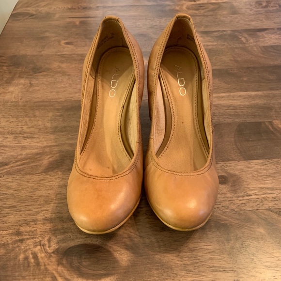 Tan Wedge Heels. Size 36. Aldo - Picture 2 of 4